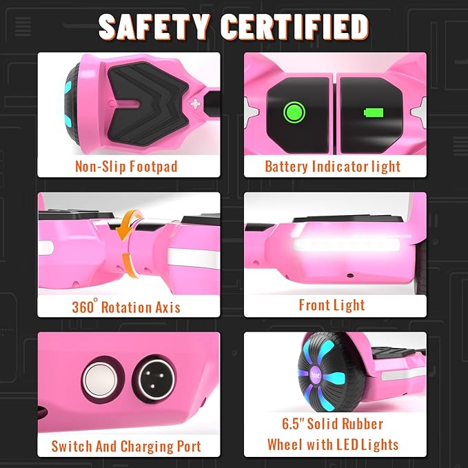 SIMATE Scooter, Bluetooth Speakers and LED Light-Up Wheels, APP Control, Dual 250W Motors, 8.5 mph Max Speed & 8.5 Miles Max Range, Gifts for Kids Adults Girls Boys