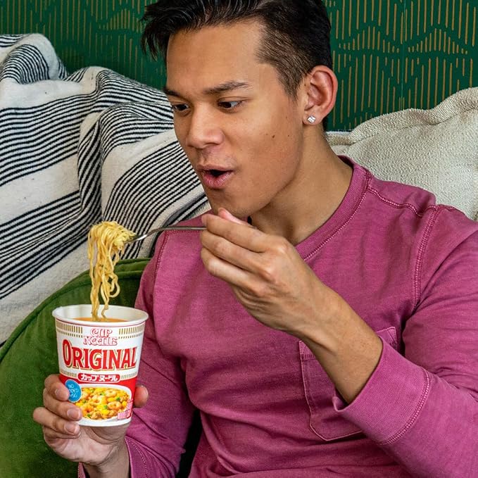 Nissin Cup Noodle Ramen Noodle Soup,Original,2.4 Ounce,(Pack of 12)