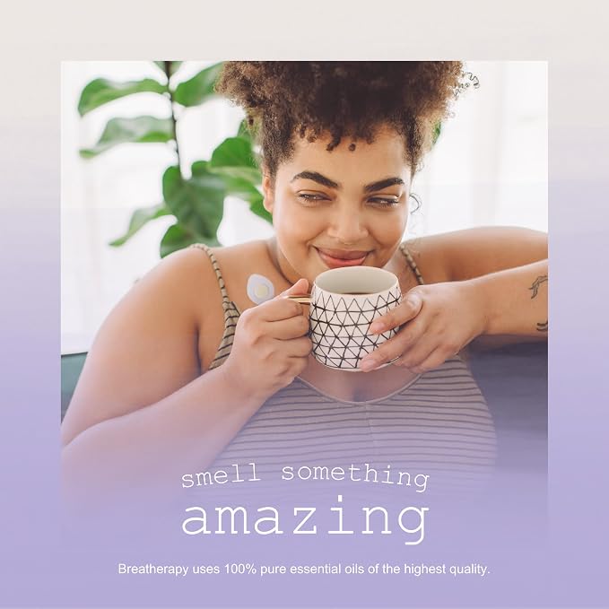 Aroma Patches - Lavender - Pure Essential Oil Patch for Aromatherapy - Help for Stress, Sleep and Headache