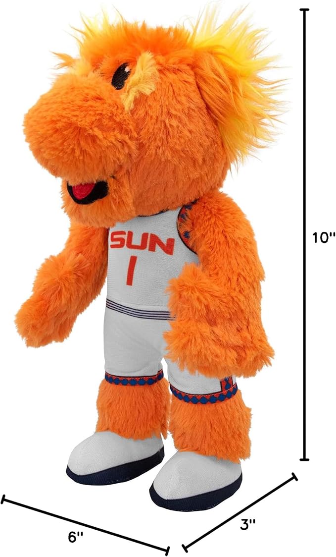 Bleacher Creatures Connecticut Sun Blaze 10" Mascot Plush Figure - A Mascot for Play or Display