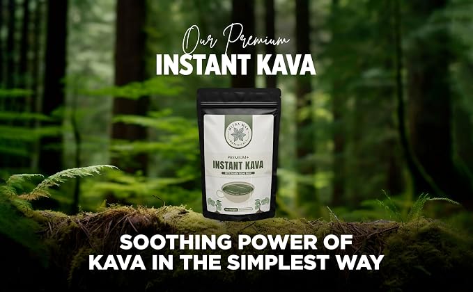 100% Root Extracted True Kava Calm Natural Powdered drink Easy to Use Instant Kava fully water soluble for Everyone 6+ Year Old Roots 1oz Pack