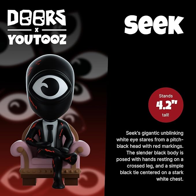 Youtooz Seek 4.2" Figure – Doors Collectible Action Figure Based on The Hit Video Game, Black