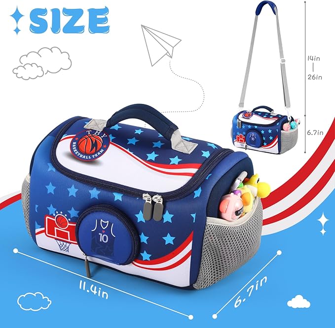 Carrying Case Compatible with Little Tikes for Story Dream Machine Books Starter Set, Portable Storage Bag with Handle and Shoulder Strap for Storytime, Storybook, Character Accessories (Basketball)