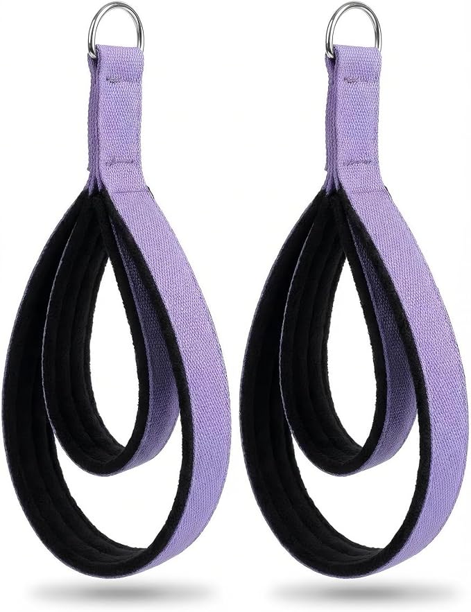 Wonderful Day 2PCS Pilates Straps for Reformer, Comfortable Enhanced Thickness, Fitness Pilates Double Loop Exercise Straps for Home Gym Workout