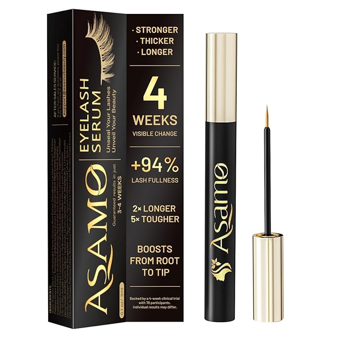 Eyelash Growth Serum – Natural Lash Enhancer with 15 Plant Extracts for Longer Thicker Fuller Lashes Nourishing Formula to Enhance Natural Beauty Hypoallergenic Oil Free lash growth serum -3ml