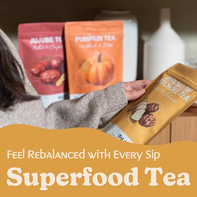 DALAMHARI Jerusalem Artichoke Tea 30T-Inulin Sunchoke Alcachofa Blood Sugar | Korean Sunchoke Tea Sunchokes Artichokes Bags Te de Alcachofa Cold Brew Sugar Balance Control Cutting Glucose Hand Roasted
