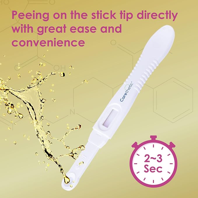 [5 Pack] Carethetic FSH Menopause Test Kit - Midstream At-Home Menopause Test, High-Sensitivity FSH Detection for Perimenopause & Fertility Monitoring