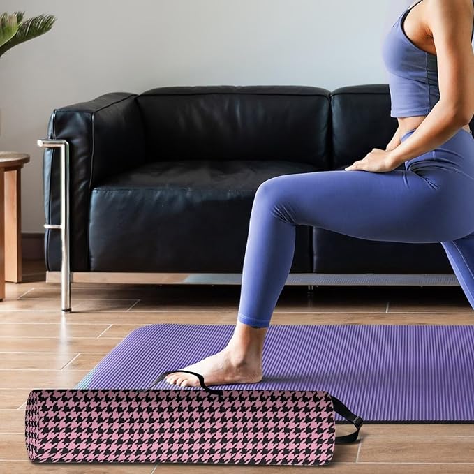 Yoga Mat Bag with Adjustable Shoulder Strap and Handle Zipper, 30in Wide x 6.3in Diameter for Yoga Mat Storage