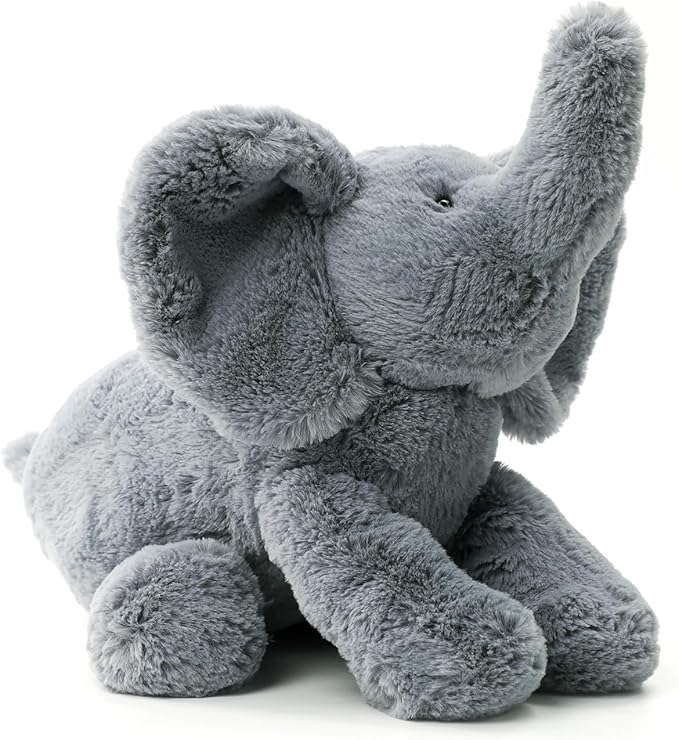 RECUR Plush Gray Elephant Stuffed Animals,Soft Plushie,12 Inches,Adorable Gift for All Ages