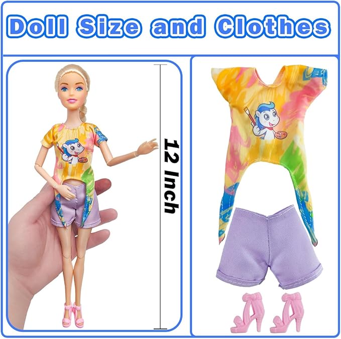 Interactive Family Toy Fun Action Figures Set, Imaginative Family Doll Play