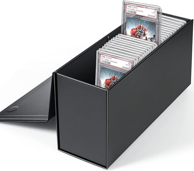 tutata PSA Graded Card Storage Box, PSA Graded Card Storage Holder Container Slabs Box - 1 Pack