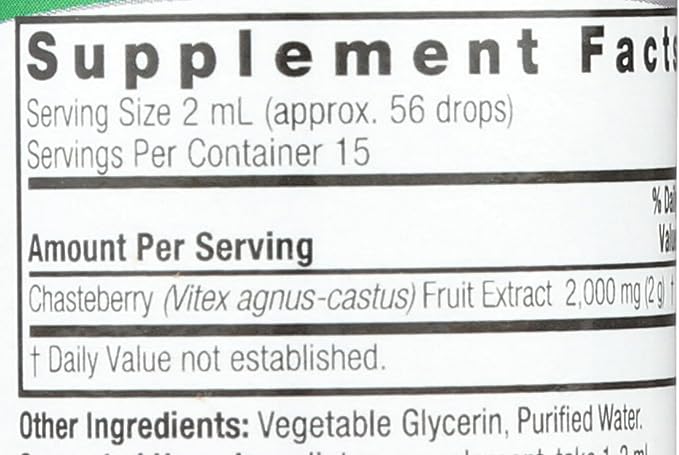 Nature's Answer Vitex Berry | Supports Healthy Female Hormonal Balance | Alcohol-Free, Gluten-Free, Kosher Certified & No Preservatives 1oz