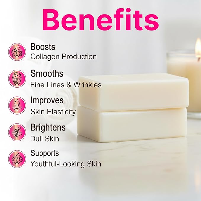 Collagen & Retinol Face Wash (2-Pack) - Outlasts 4x 16oz Bottles -Natural Concentrated Korean Formula Anti-Aging Facial Cleanser Serum Complex - Hyaluronic Acid, Peptides & Vitamin C - TSA Travel Size