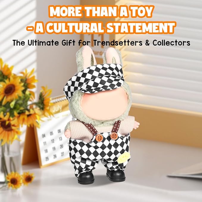 AICase for 17cm Doll Clothes/Outfit,Clothing Set for 17cm Doll,3 Piece Set Hat Clothing,Boys and Girls Stylish Adorable Clothes Accessories _04