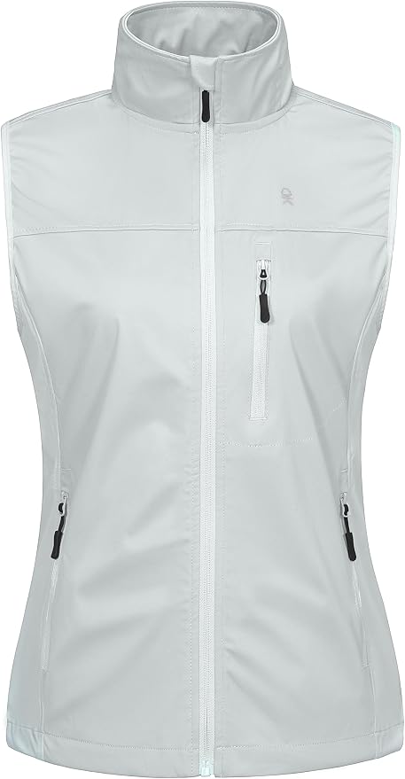 Little Donkey Andy Women's Lightweight Vest Windproof Sleeveless Jacket | Cycling Windproof Vest, Water-Repellent Stretch Shell, Lightweight Tennis Running Outerwear, Golf Hiking Workout Sleeveless
