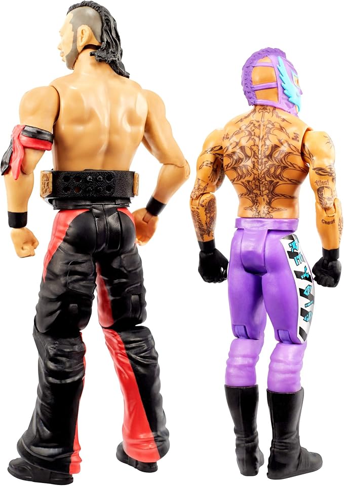 WWE Rey Mysterio vs Shinsuke Nakamura Battle Pack Series #62 with Two 6-inch Articulated Action Figures & Ring Gear