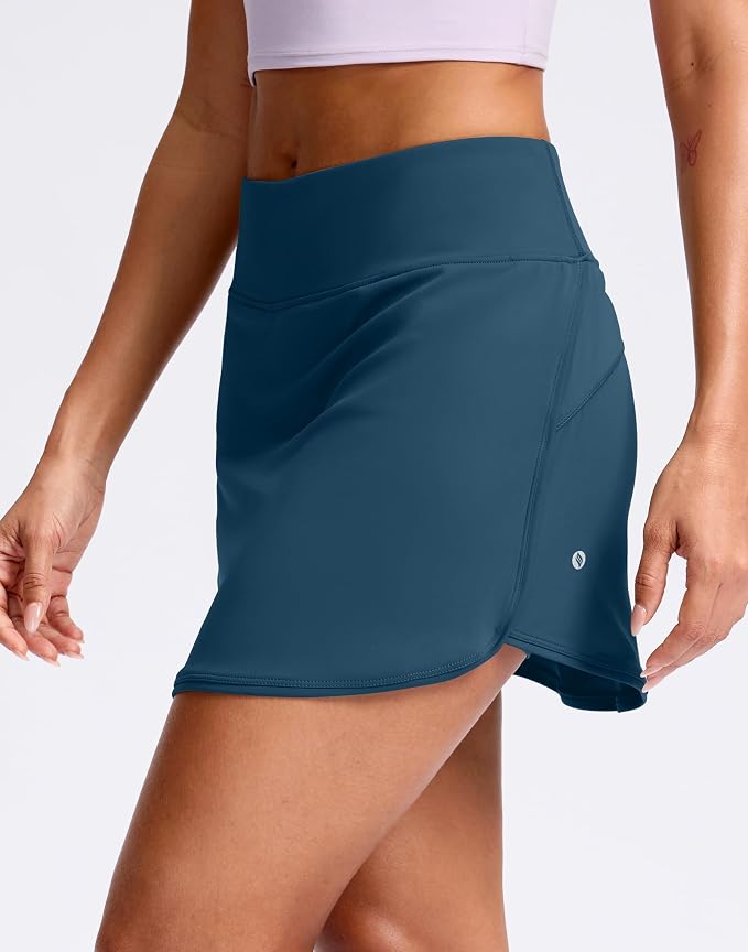Skorts for Women with Pockets High Waisted Golf Skirts | Built-in Shorts, A Line, Athletic, Casual, Pickleball, Tennis Skirt