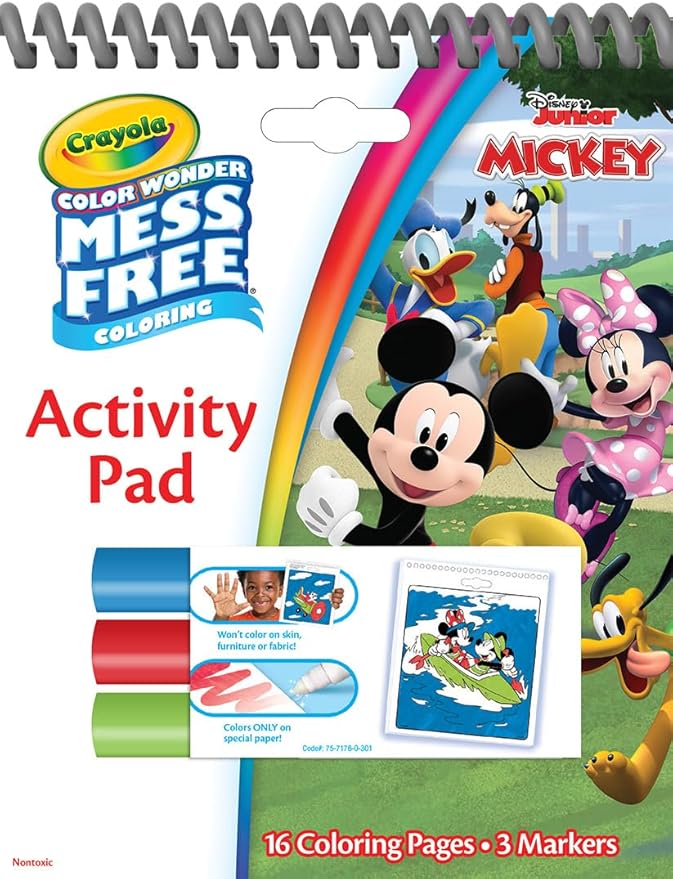 Crayola Disney Color Wonder Bundle (3 Pack), Stocking Stuffers for Kids, Toddler Mess Free Activity Pads & Markers, Disney Coloring Toys, Holiday & Christmas Gifts, 3+