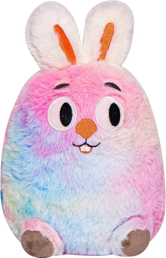 Rainbow Rabbit Plush Toy Rabbit Stuffed Animal Cute Easter Rabbit Plush Pillow Soft Plushie Doll Gifts for Kid Decor, Rainbow Rabbit Easter Plush（8 Inch）