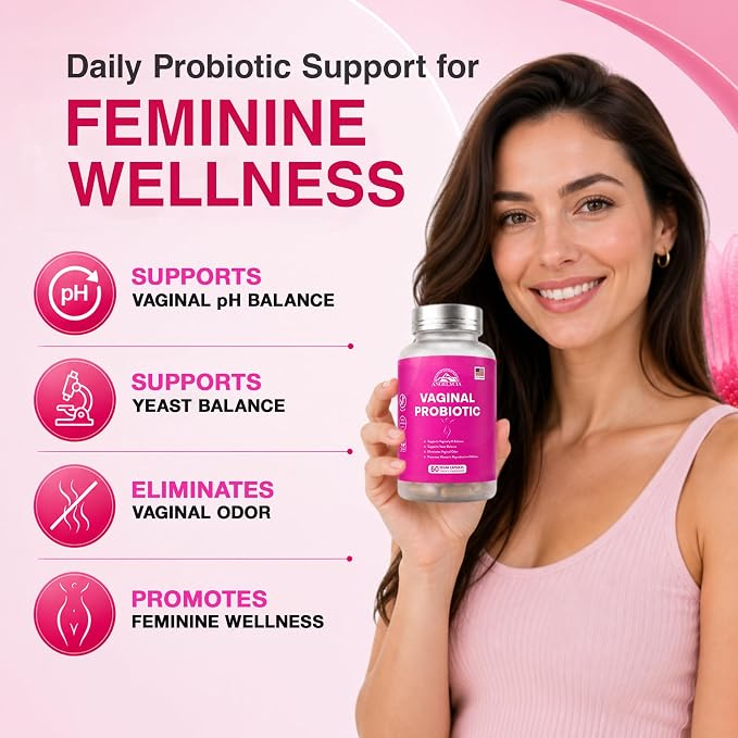 ANGELYCIA Probiotics for Women - Vaginal Probiotic for Vaginal Health and Tightening, Supports Vaginal Probiotics Balance with Natural Ingredients for Optimal Feminine Care