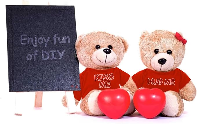 4 Pcs Stuffed Bear Clothes Tshirts for Sublimation Classic Hoodie for Stuffed Animal Designed for 14-18 Inch Plush Bears Dolls.