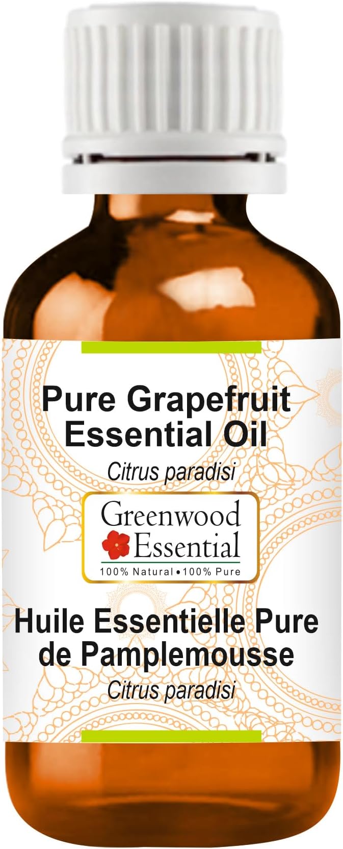 Greenwood Essential Pure Grapefruit Essential Oil (Citrus paradisi) Steam Distilled 5ml (0.16 oz)