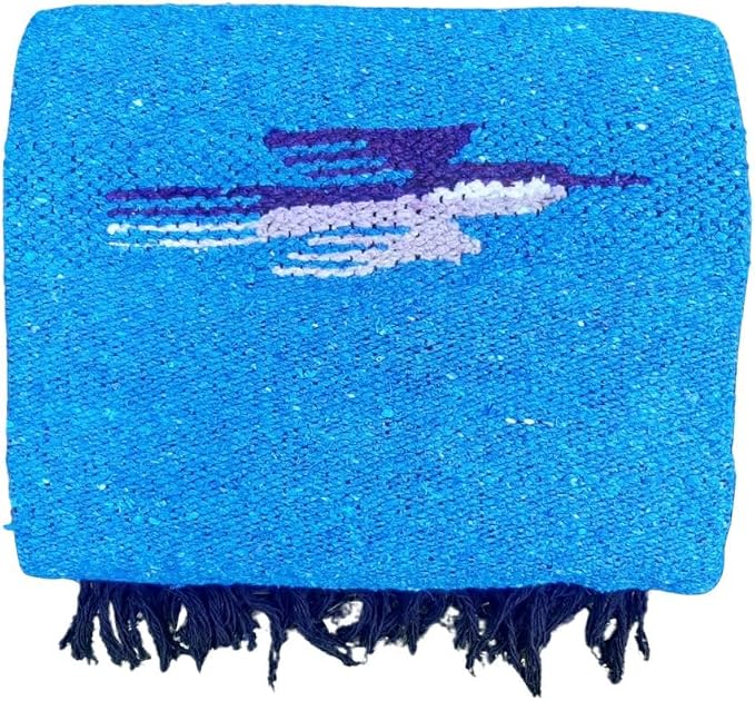 Open Road Goods Mexican Thunderbird Yoga Blanket, Handwoven Throw for Yoga, Meditation, and Home Décor – Versatile Blanket for Beach, Picnic, Camping, or Outdoor Use