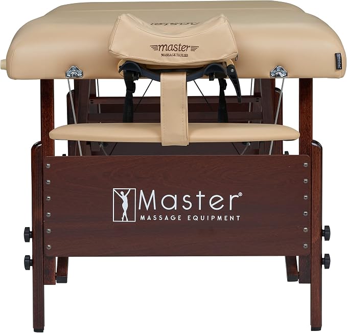 Master Massage 30" Del Ray Therma Top Portable Massage Table Package with Accessories- for Use as a Tattoo Bed, Lash Table