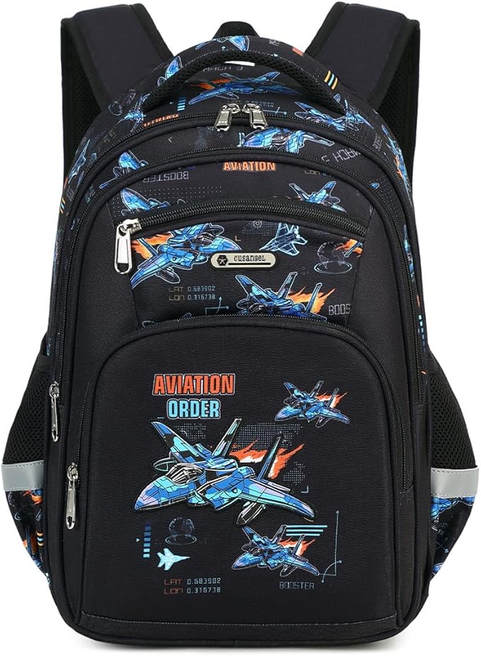 Cusangel Kids school Backpack for Boys Girls,Elementary 6-10years Bookbag nylon large capacity backpack,Daypack