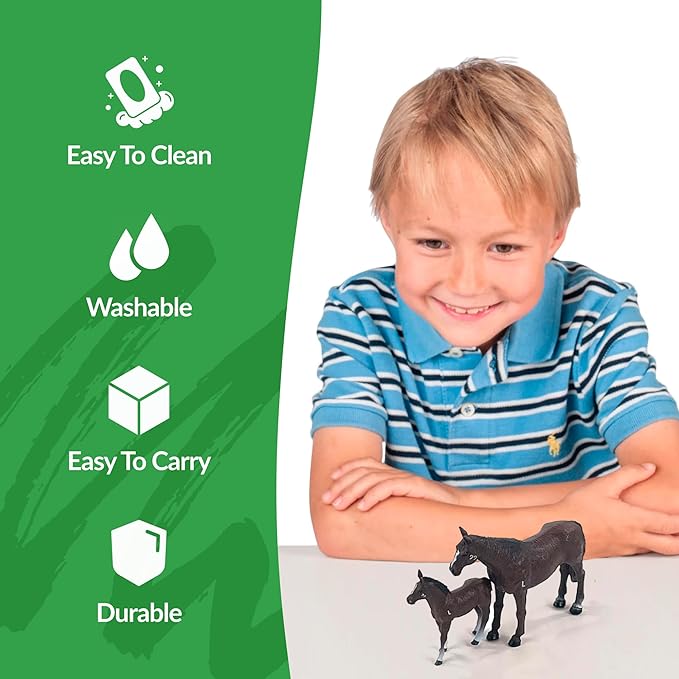 Big Country Toys Horse Mare and Colt Set (6666 Ranch Quarter Horse Mare & Colt)