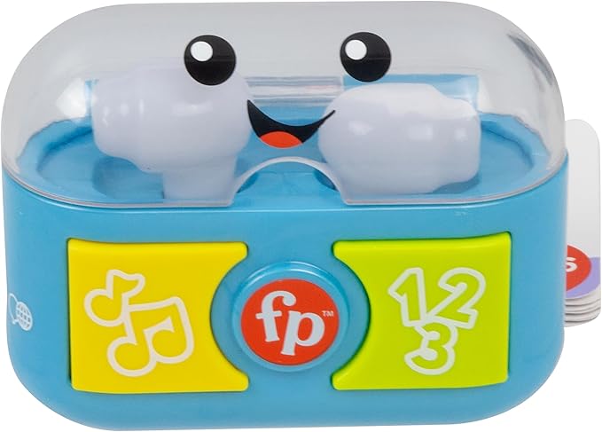 Fisher-Price Laugh & Awaken My First Earphone Toy for Toddlers with Music and Lights, from 6 Months, Multilingual Version, HWY45