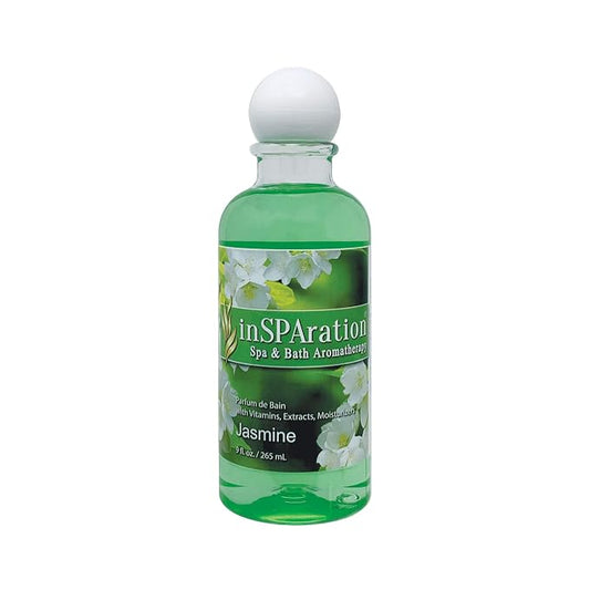 inSPAration Spa and Bath Aromatherapy 119X Spa Liquid, 9-Ounce, Jasmine,Green