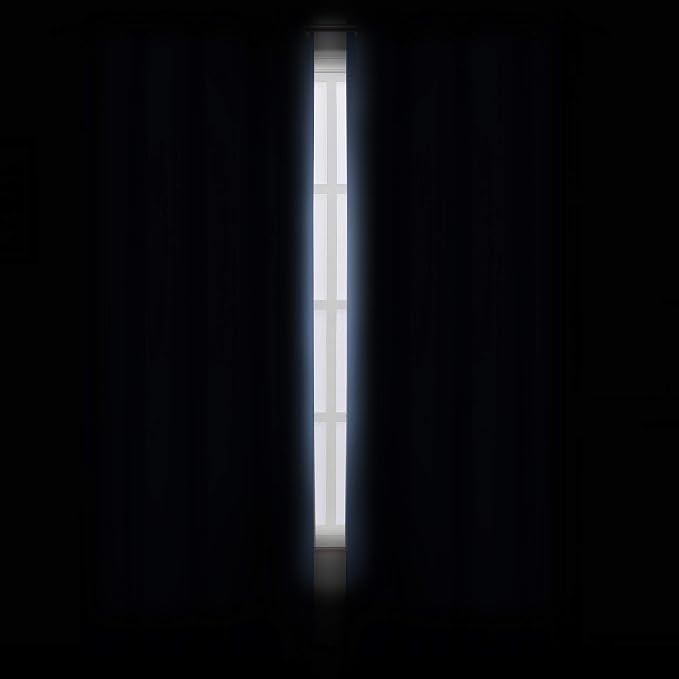 LEMOMO Sky Blue Thermal Blackout Curtains/52 x 108 Inch/Set of 2 Panels Room Darkening Curtains for Bedroom