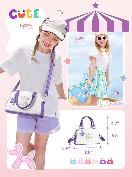 Birthday Gifts for 2 3 4 5 6 7 8 9 10 11 12, Girls Purse Kids Handle Bag, Gift for Toddler Kids Girls Preteens