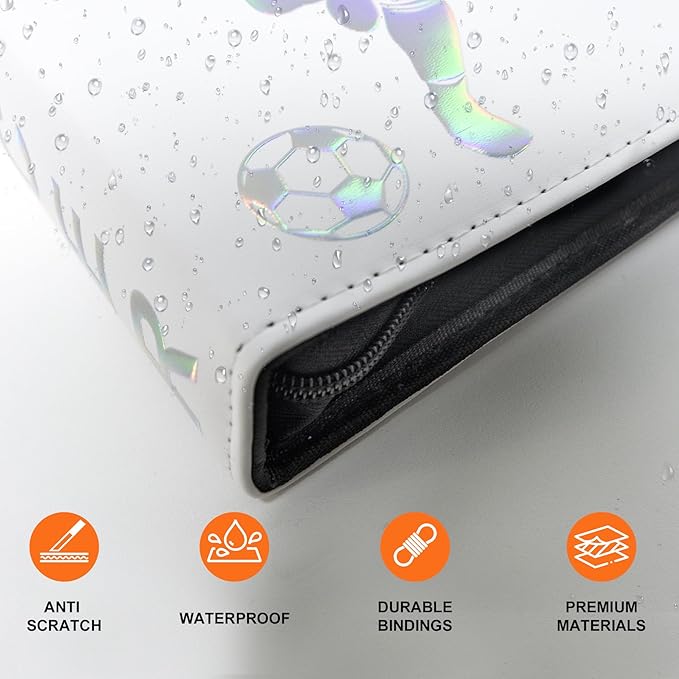 900 Pockets Soccer Card Binder, Portable Waterproof Storage Card Album with Removable Sleeves for Sports Soccer Cards 2025 2026 Collectors