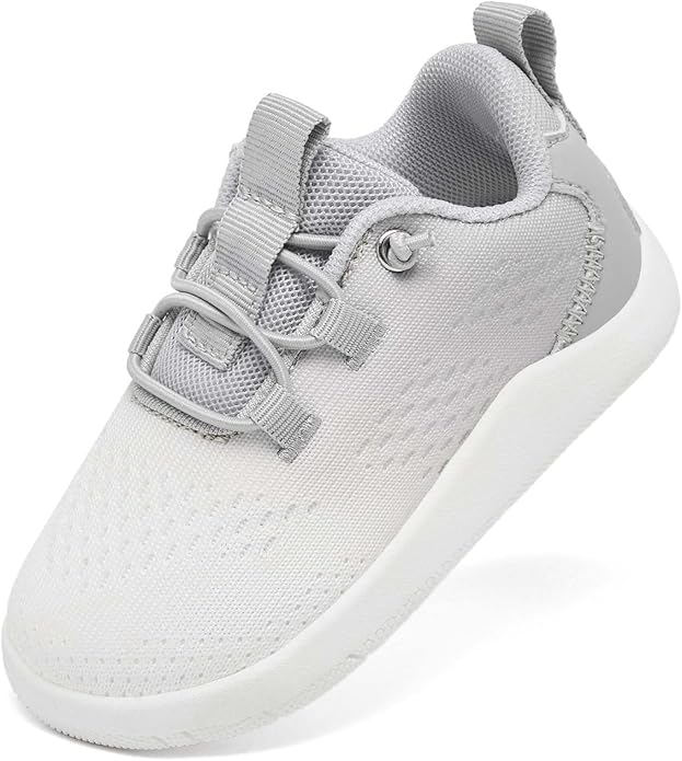 MORENDL Wide Toddler Shoes Baby Walking Shoes Girls Boys Zero Drop Minimalist Sneakers Slip On Tennis Shoe Breathable Naturally Flexible