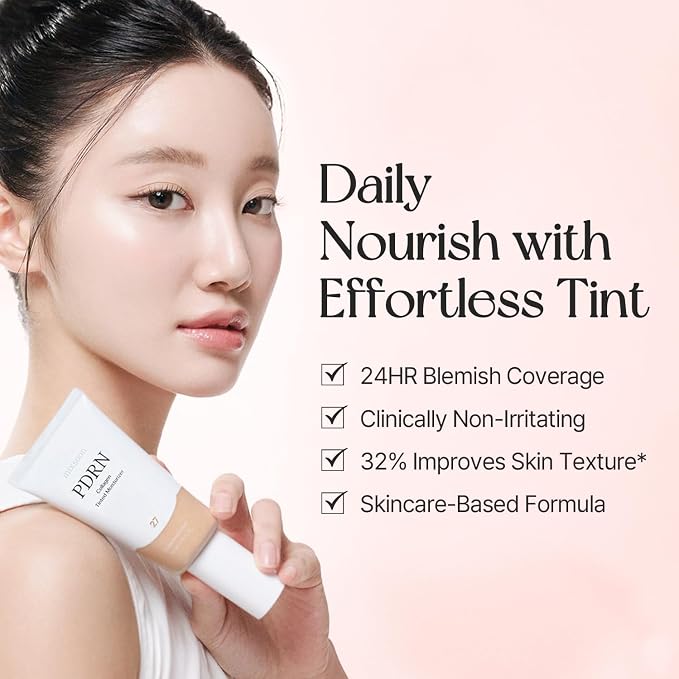 mixsoon PDRN Collagen Tinted Moisturizer - Skincare-Infused Base with Rice PDRN & Peptides, 24H Vibrant Glow & Luminous Hydration, 10 Shades 50ml / 1.69 fl.oz. Korean Glass Skin (No. 40 Dew)
