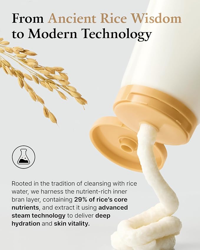 FULLY Rice-Dough Mask Cleanser, Hydrating Mask, Nourishing, Low-pH Formula, Clear Pores, Face Wash, Dry & Sensitive Skin, Vegan Korean Skincare 4.39 fl.oz