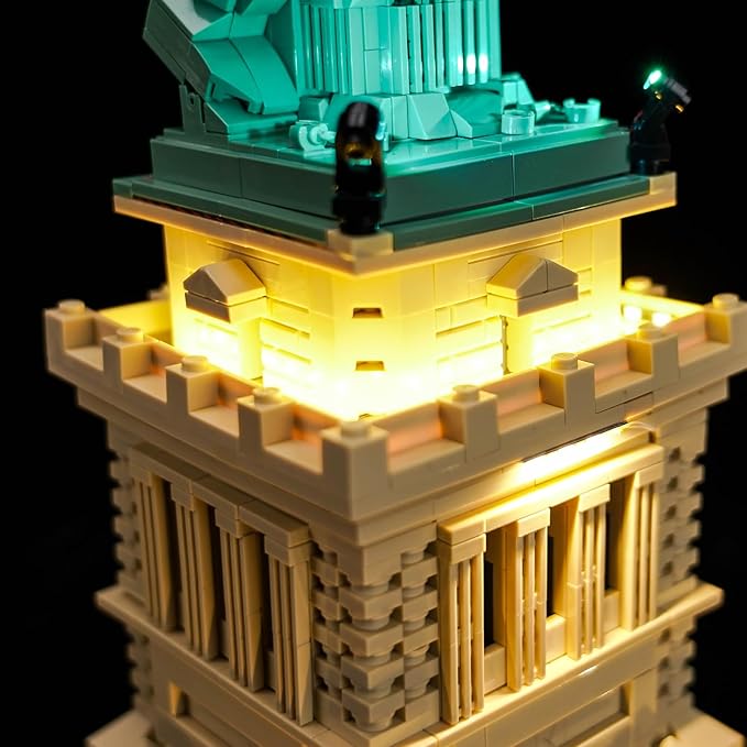 LED Lighting Compatible with LEGO Architecture Statue of Liberty 21042，Light Kit Compatible with LEGO 21042, NOT Included The Model Set - JUST Lights
