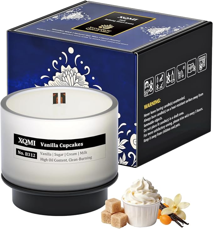 Scented Candle Set, Women Candles Gifts Valentine's Day Gift, Soy Wax Lasting 35H, for Home Decor Aromatherapy Candle Set,Vanilla, Sugar, Cream, Milk