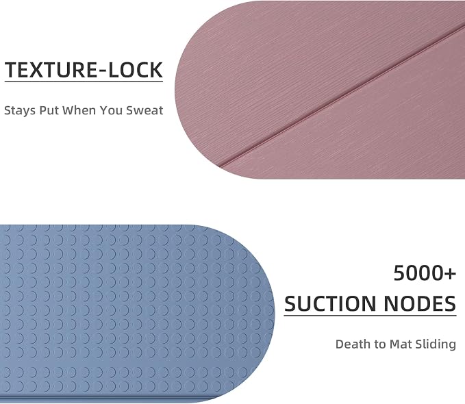 Foldable Yoga Mat 0.32 inches Thick(8mm), SGS Certified POE Material | Non Slip, 71 x 24 inches, Foldable for Travel, Pilates, Camping, Environmental Sports Mat, Odorless