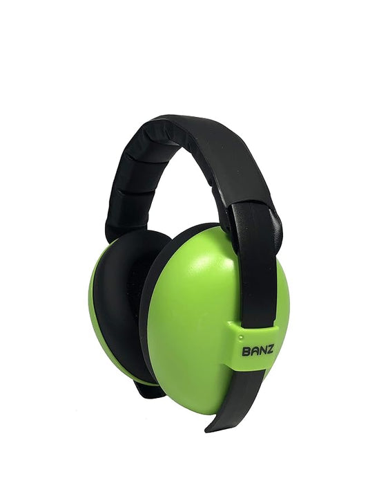 Baby BANZ Earmuffs Infant Hearing Protection Ages 0-2 Years The Best Earmuffs for Babies & Toddlers Industry Leading Noise Reduction Rating Block Noise ,Lime ,Medium