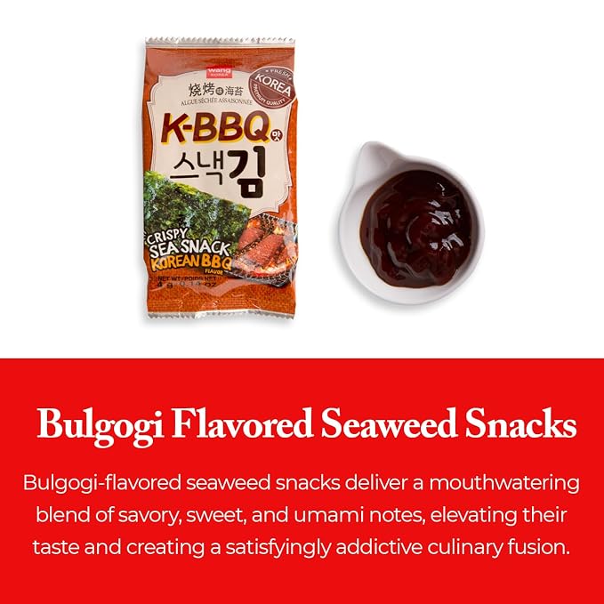 Wang Korean Healthy Snacks - Organic Chestnut, KBBQ Seaweed Snacks