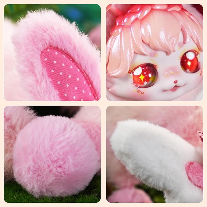 Wizarding Forest Fairy Plush Doll Series, 9 inch Fantasy Collectible Plush Toy with Wings and Tail, Soft Stuffed Animal for Kids, Girls, and Collectors - Red Spirit