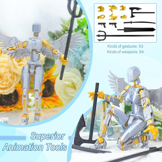 Titan 13 Multi-Jointed Action Figures,Titan 13 Action Figure,3D Printed Action Figures (1pcs-I)