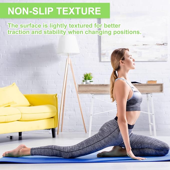 3 mm Thin Yoga Mats Bulk, Lightweight PVC Exercise Mats Non Slip Workout Fitness Pads for Yoga Pilates Stretching Classes Gym Home Studio, Easy to Clean