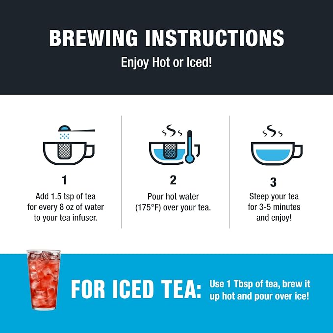 Tiesta Tea - Blackberry Bellini, Premium Loose Leaf Blend, Blackberry Citrus Green Tea, Medium Caffeinated, Refreshing Flavor, Hot or Iced, Up to 200 Cups, 16oz Resealable Bulk Pouch