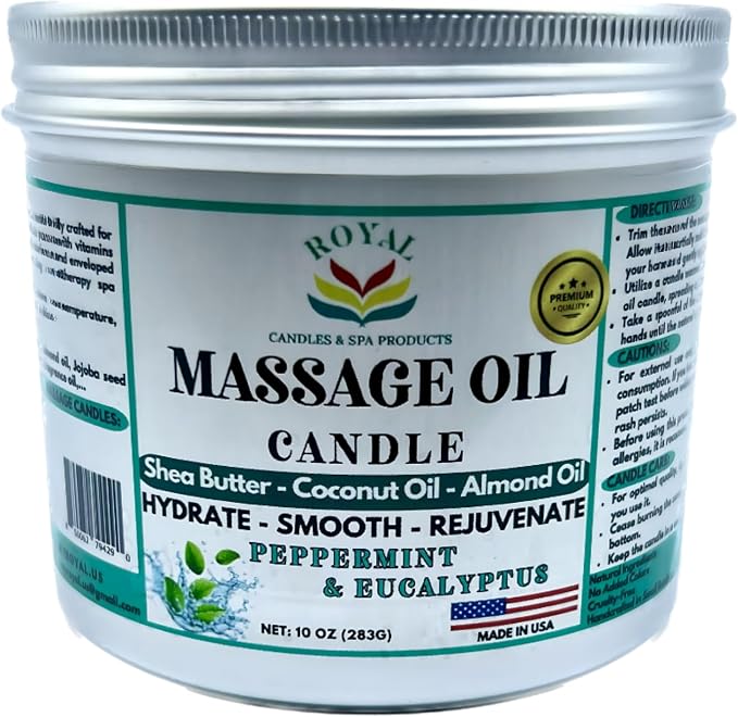 Massage Oil Candle (Peppermint & Eucalyptus)