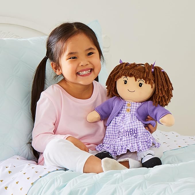 Let's Make Memories Personalized Rag Doll - Mini-Me Doll for Girls - Toy for Girls - Blonde Hair