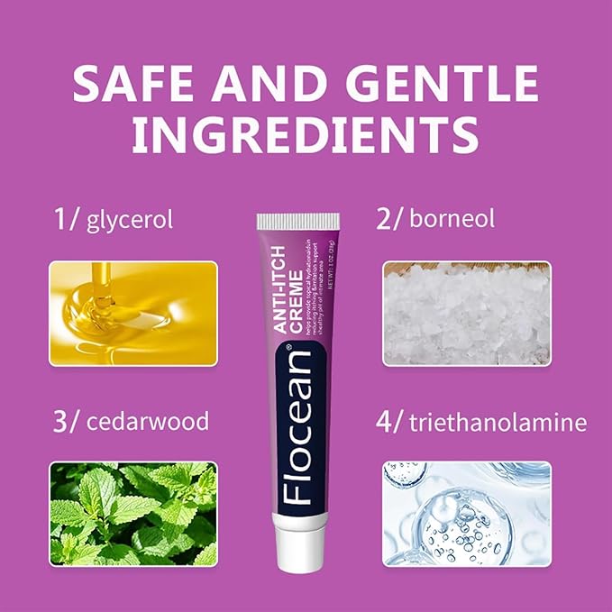 Anti Itch Cream Extra Strength for Women, External Vaginal Itching Relief, Fast Acting Feminine Care, Soothes & Cools Sensitive Skin, 30g (1 Oz)